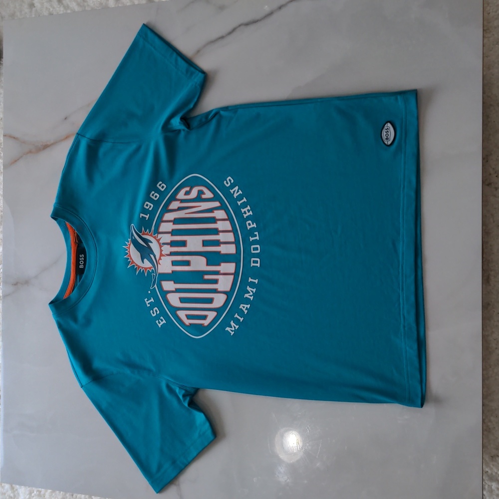 FINAL PRICE Hugo Boss x NFL Miami Dolphins Short Sleeve T-Shirt Men's S